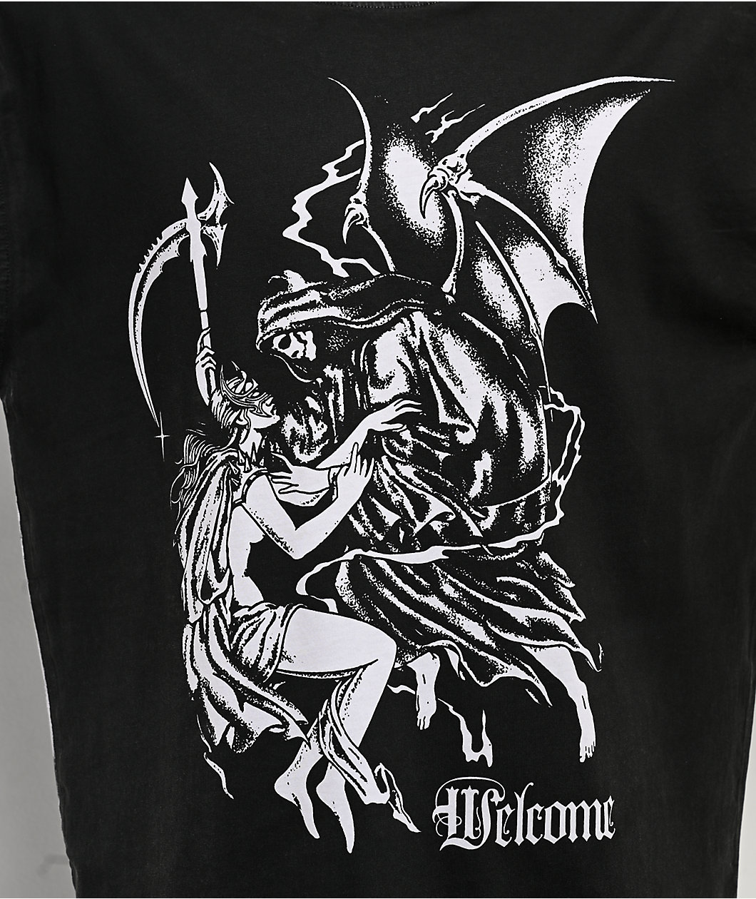 Welcome Archangel Black Wash Knit T-Shirt