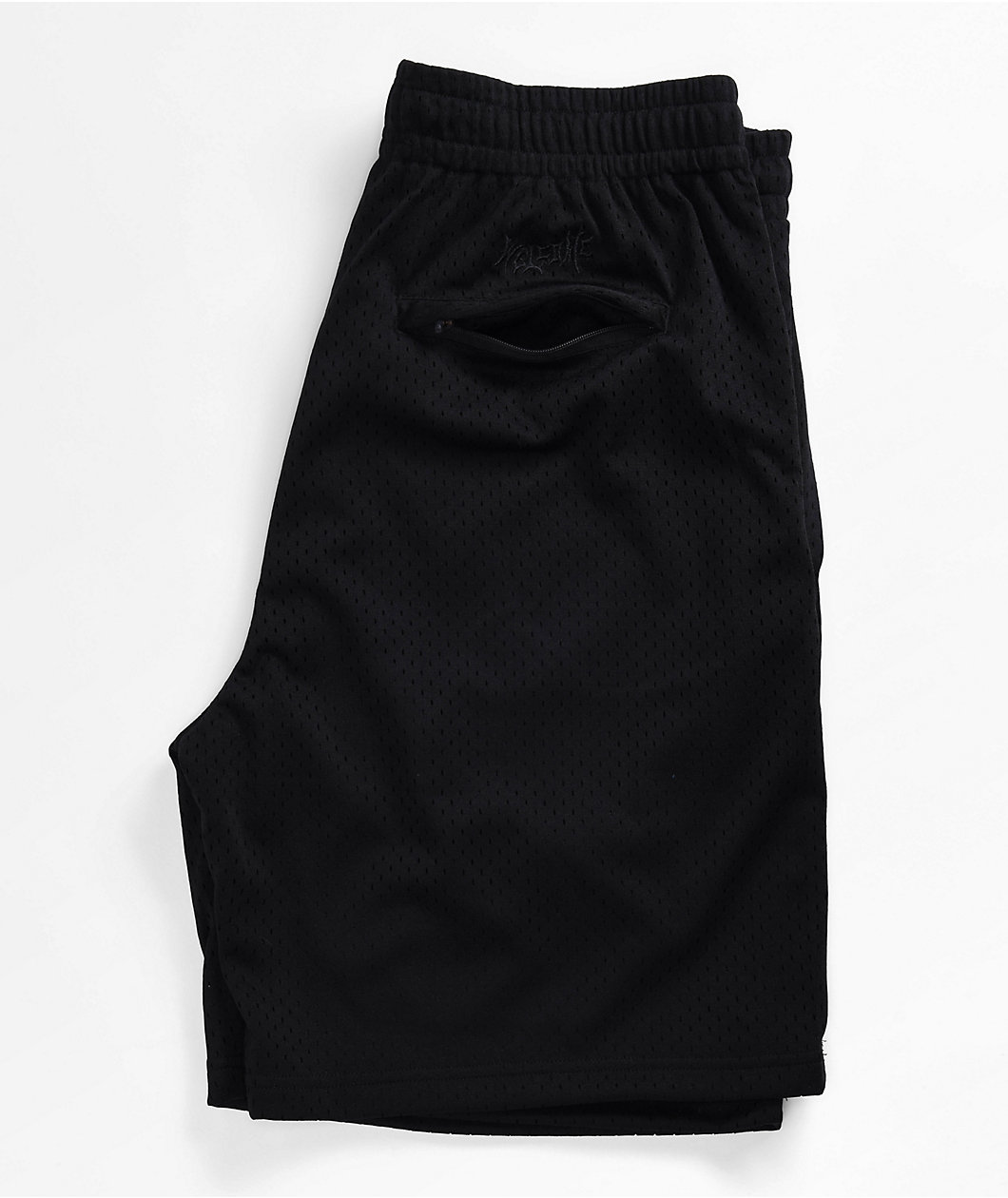 Welcome Barb Black Mesh Shorts