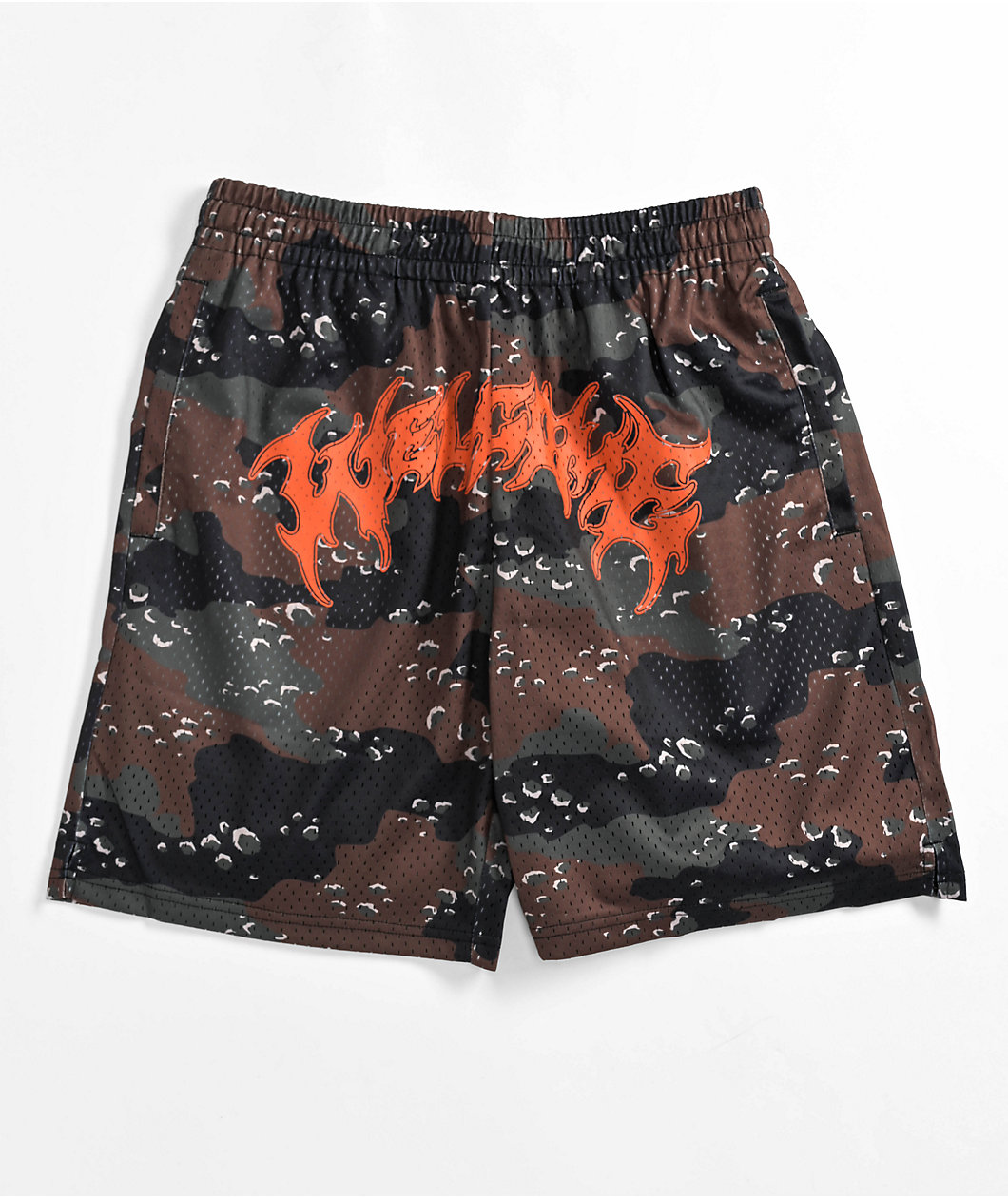 Welcome Barb Camo Mesh Shorts