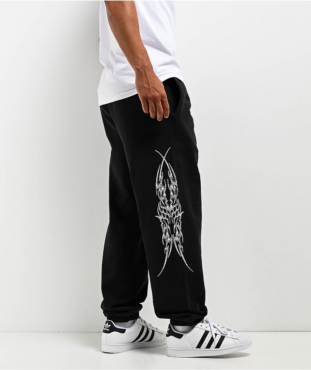 Welcome Caste Fleece Black Sweatpants