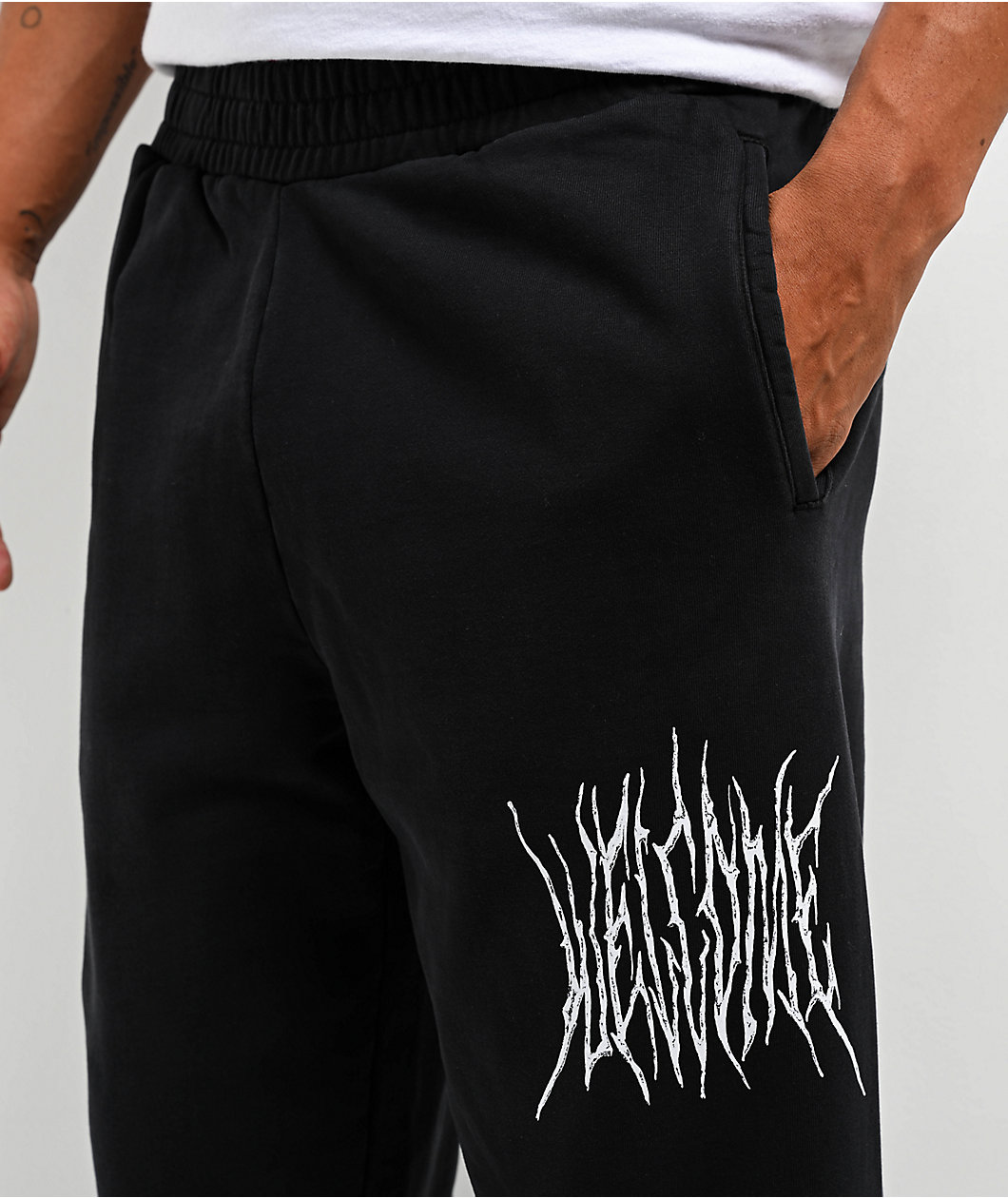 Welcome Caste Fleece Black Sweatpants