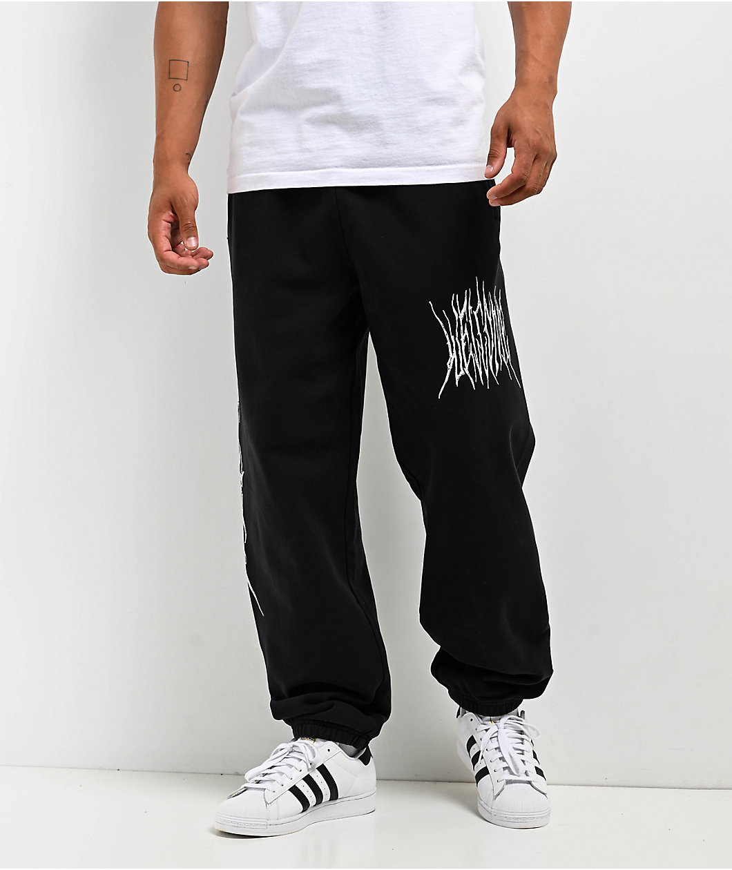 Welcome Caste Fleece Black Sweatpants