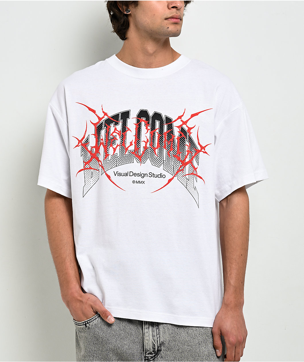 Welcome Coupled White T-Shirt