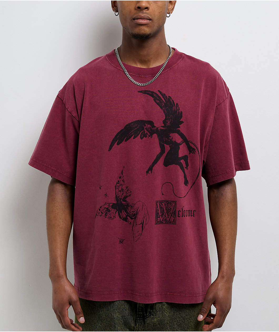 Welcome Fairy Red Wash T-Shirt