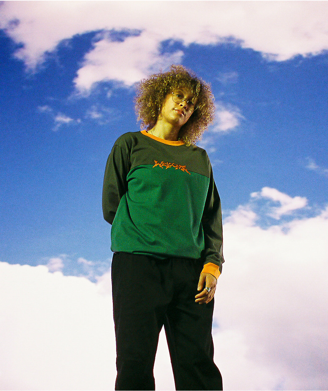 Welcome Gridiron Grey & Green Long Sleeve T-Shirt
