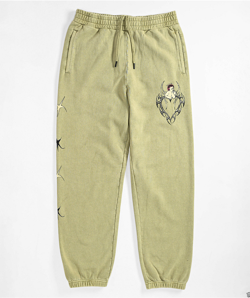 Welcome Halo Light Green Sweatpants