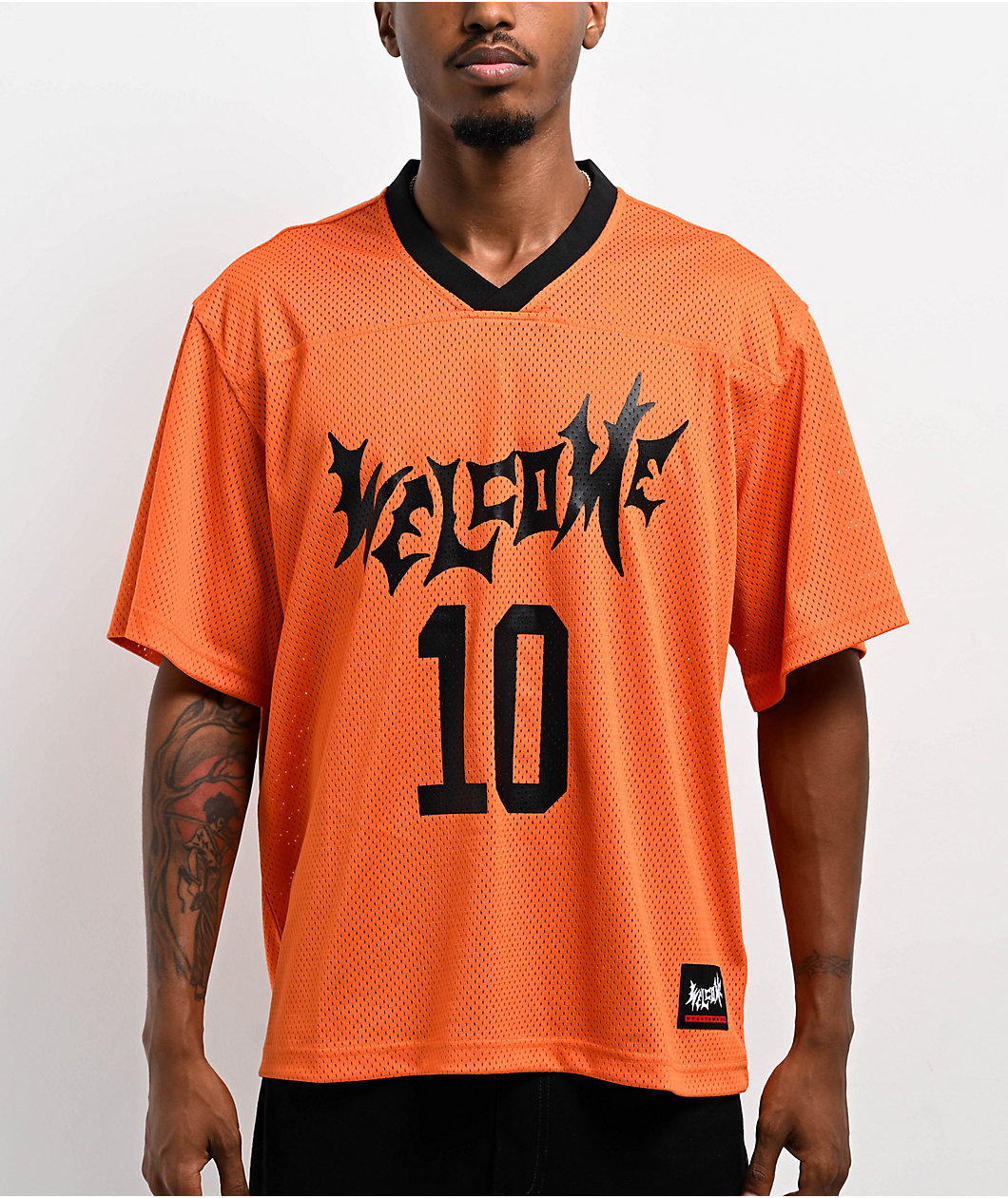 Welcome Huddle Orange Football Jersey