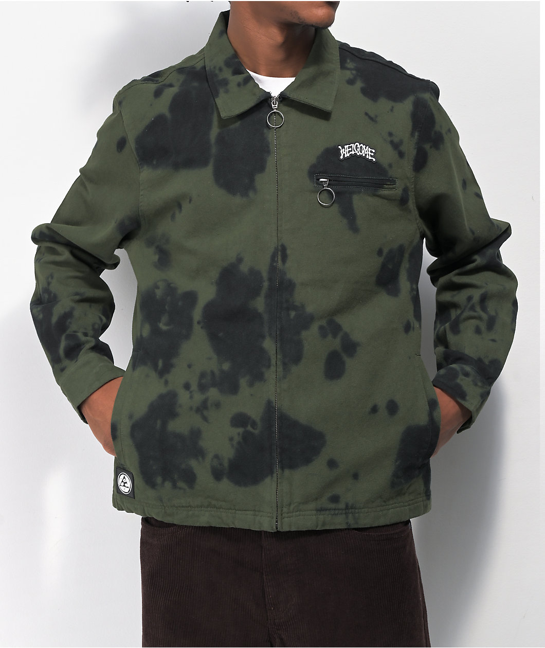 Welcome Inkblot Green Canvas Jacket
