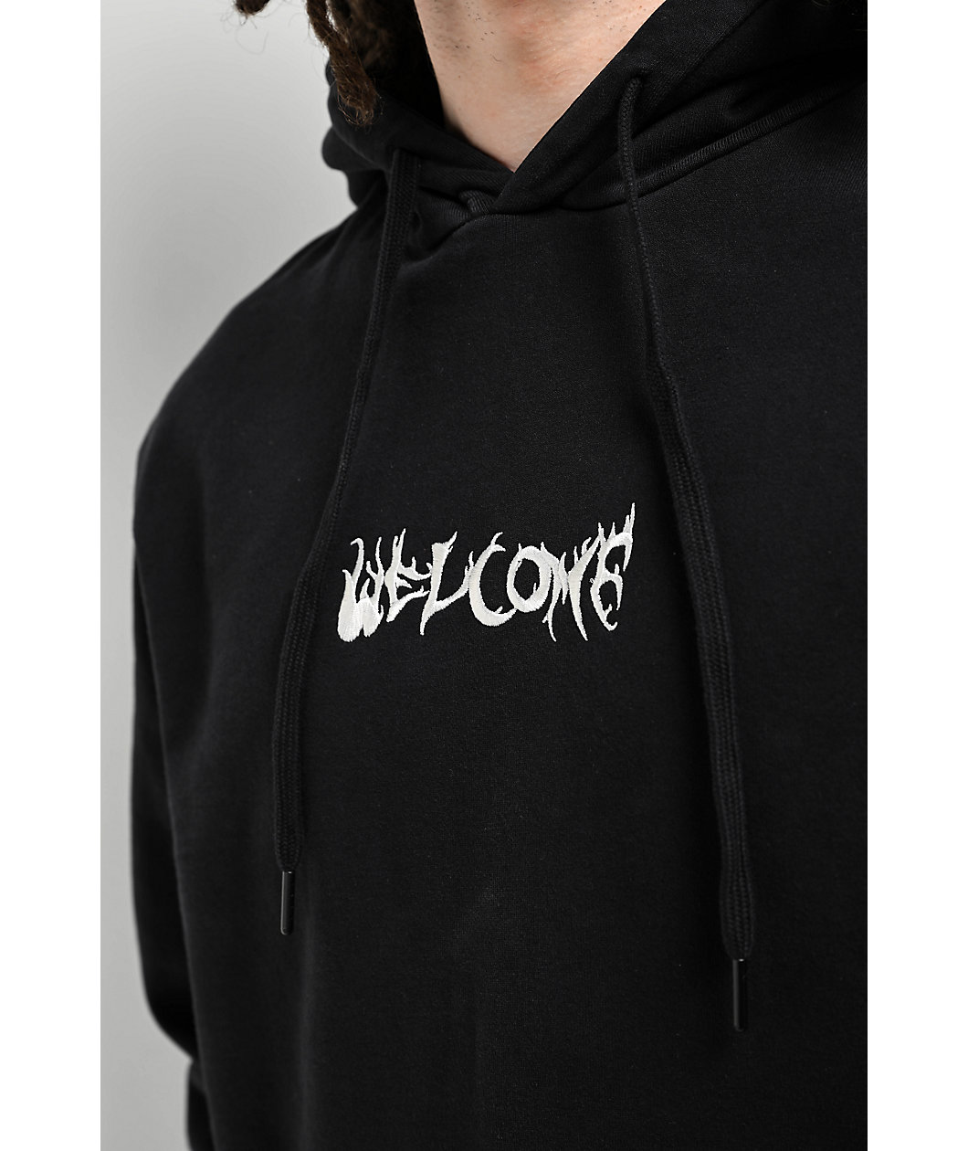 Welcome Light And Easy Black Pigment Dye Hoodie