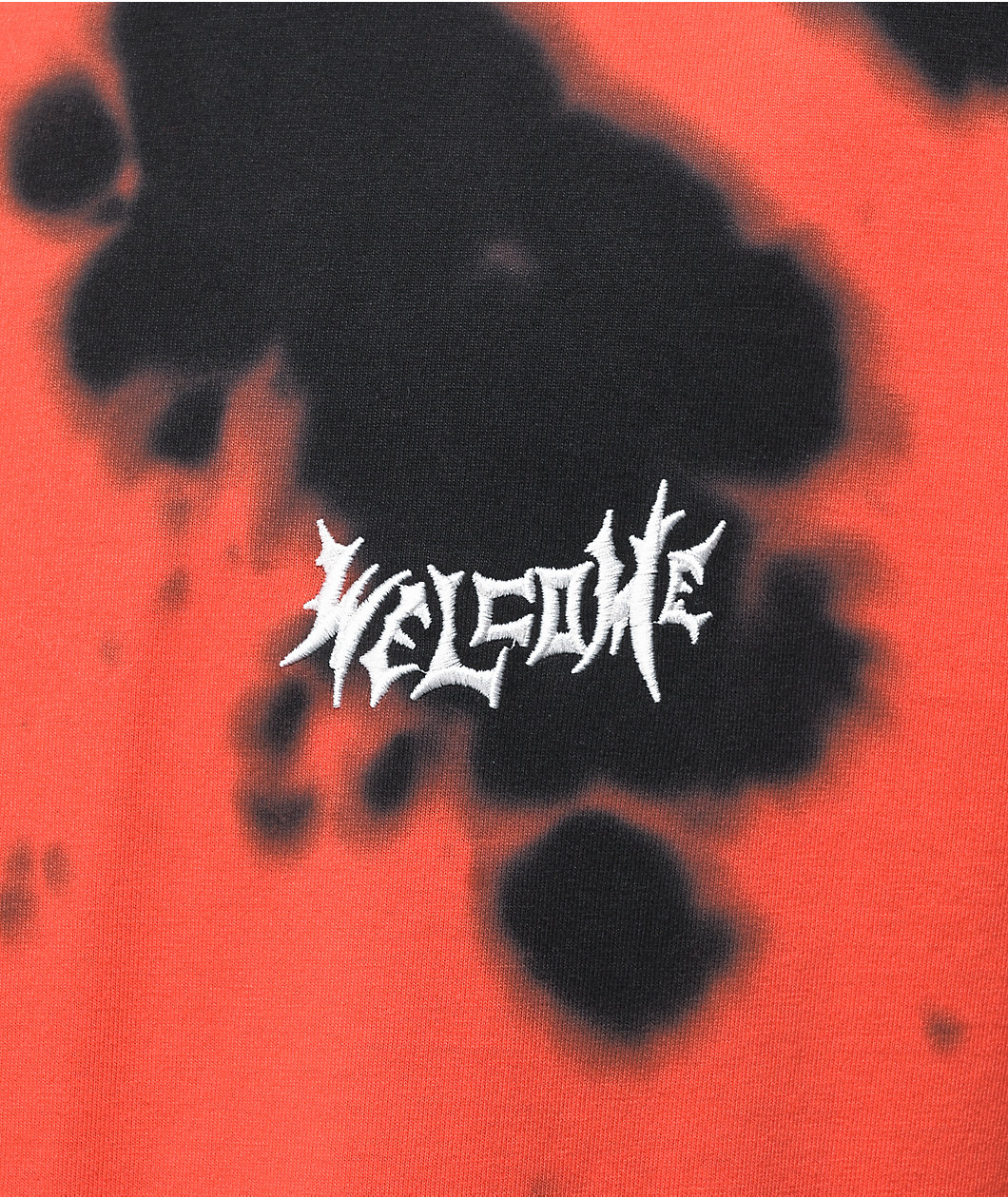 Welcome Pumpkin & Black Inkblot Dye T-Shirt