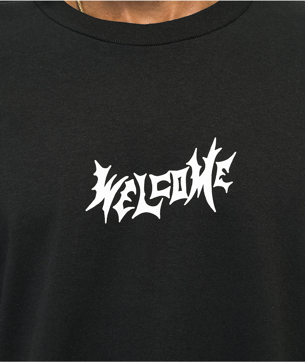 Welcome Sloth Black Long Sleeve T-Shirt