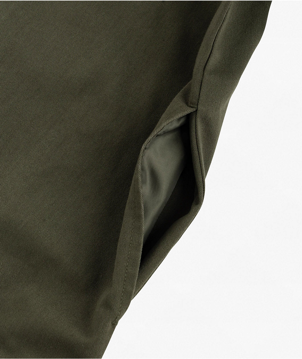 Welcome Smite Olive Long Sleeve Zip Work Shirt
