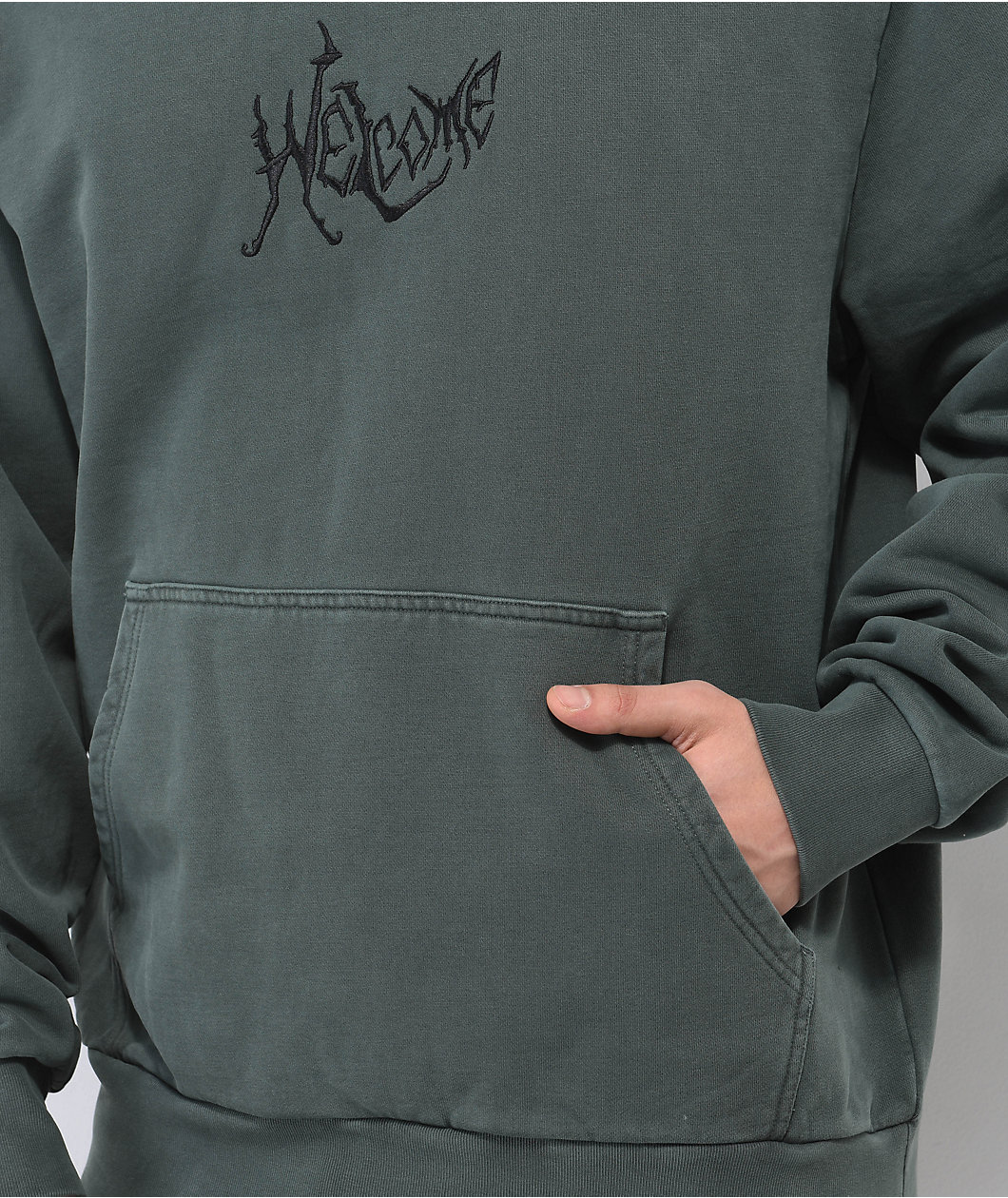 Welcome Spine Dark Green Hoodie