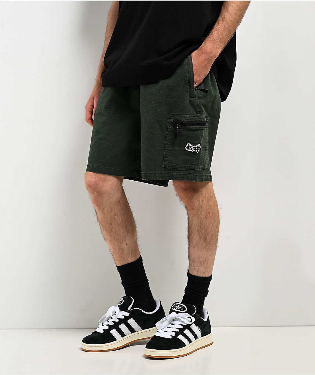 Welcome Summit Ripstop Green Cargo Shorts