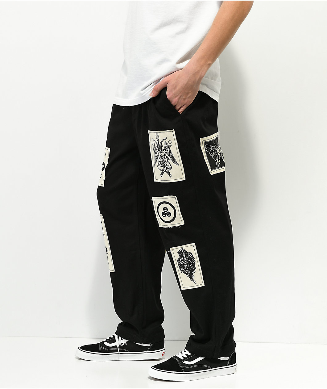 Welcome Volume Black Elastic Waist Pants