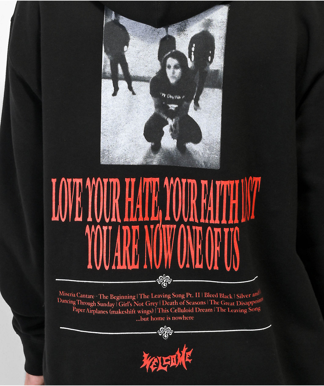 Welcome x AFI Hate Black Hoodie