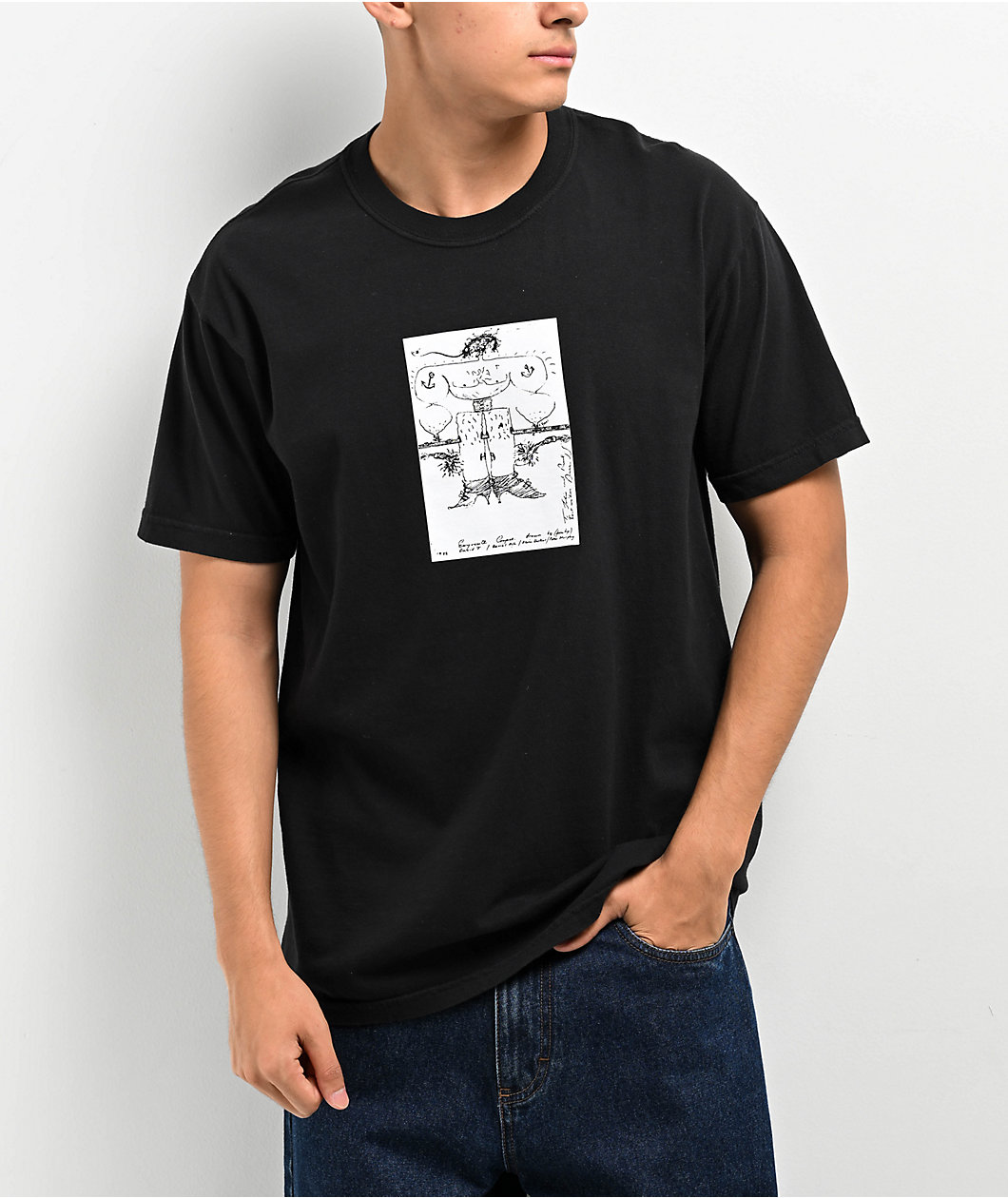 Welcome x Bauhaus Exquisite Corpse Black T-Shirt