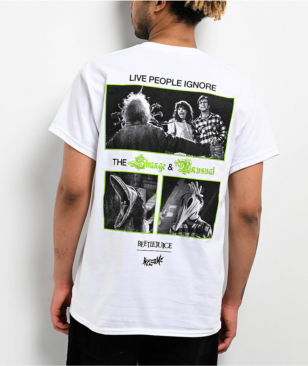 Welcome x Beetlejuice Never Trust The Living White T-Shirt