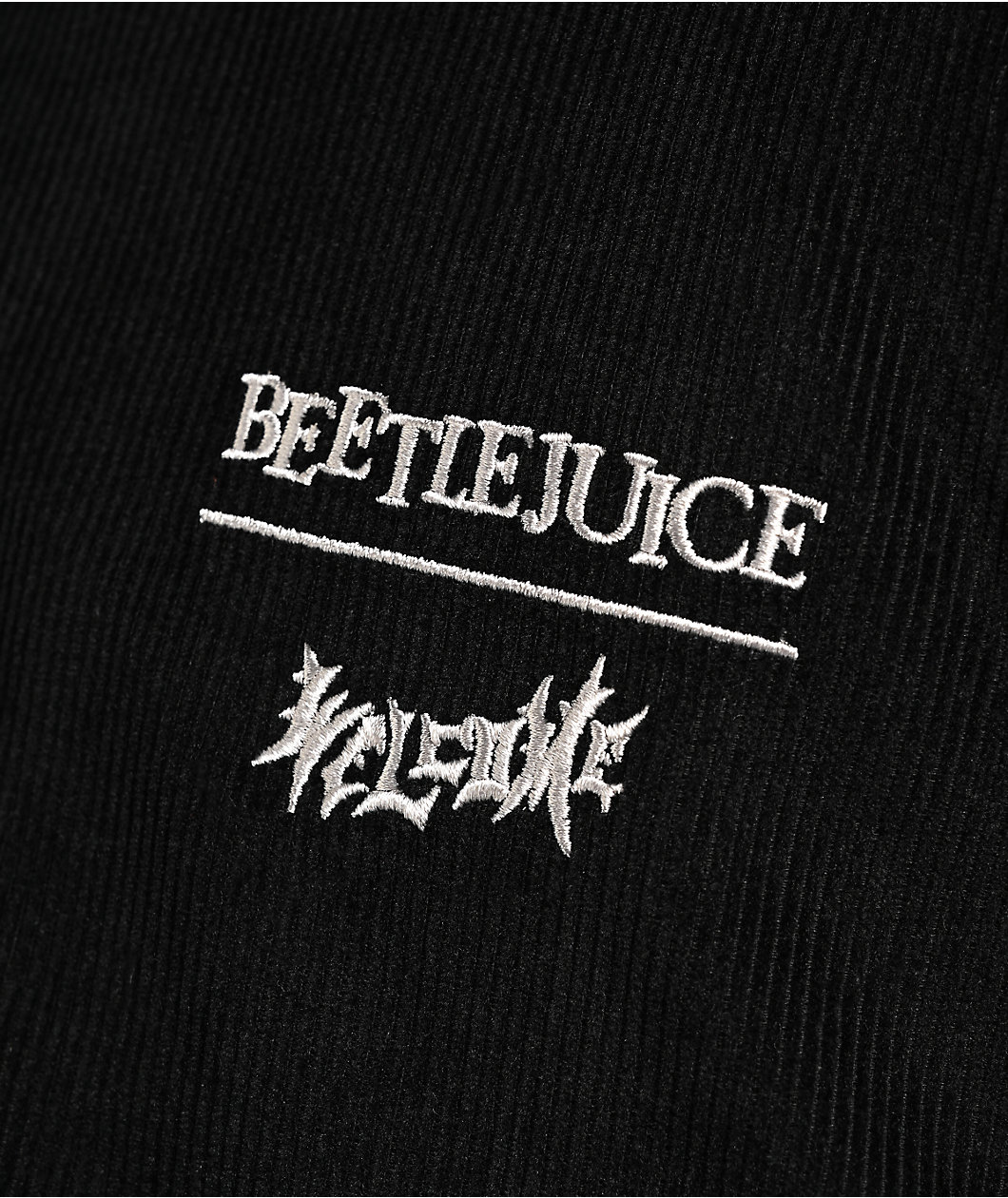 Welcome x Beetlejuice Sandworm Black Corduroy Jacket