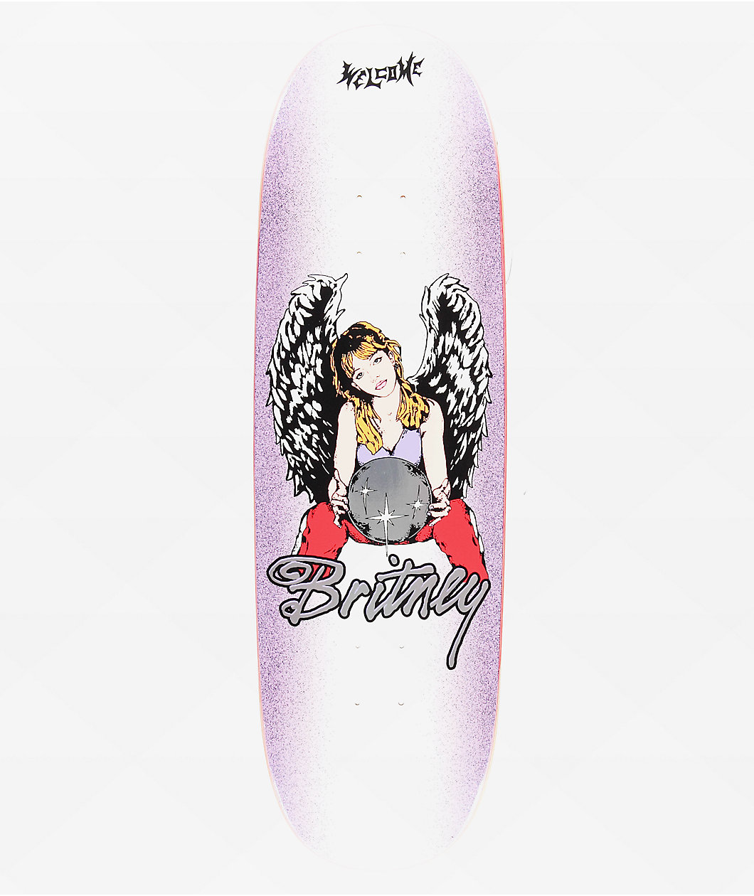 Welcome x Britney Spears Angel On Boline 9.5" Skateboard Deck