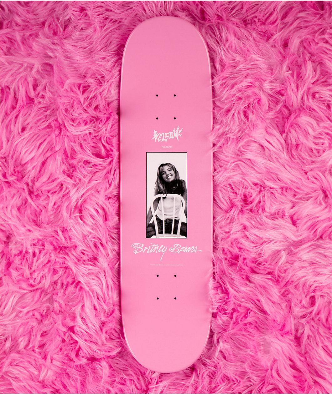 Welcome x Britney Spears Baby One More Time 8.25" Skateboard Deck