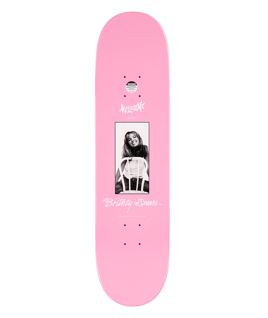 Welcome x Britney Spears Baby One More Time 8.25" Skateboard Deck