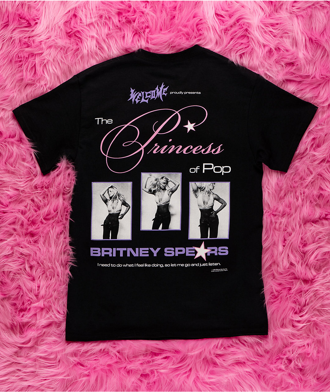 Welcome x Britney Spears Princess Black T-Shirt