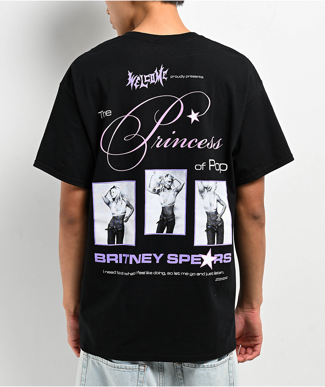 Welcome x Britney Spears Princess Black T-Shirt