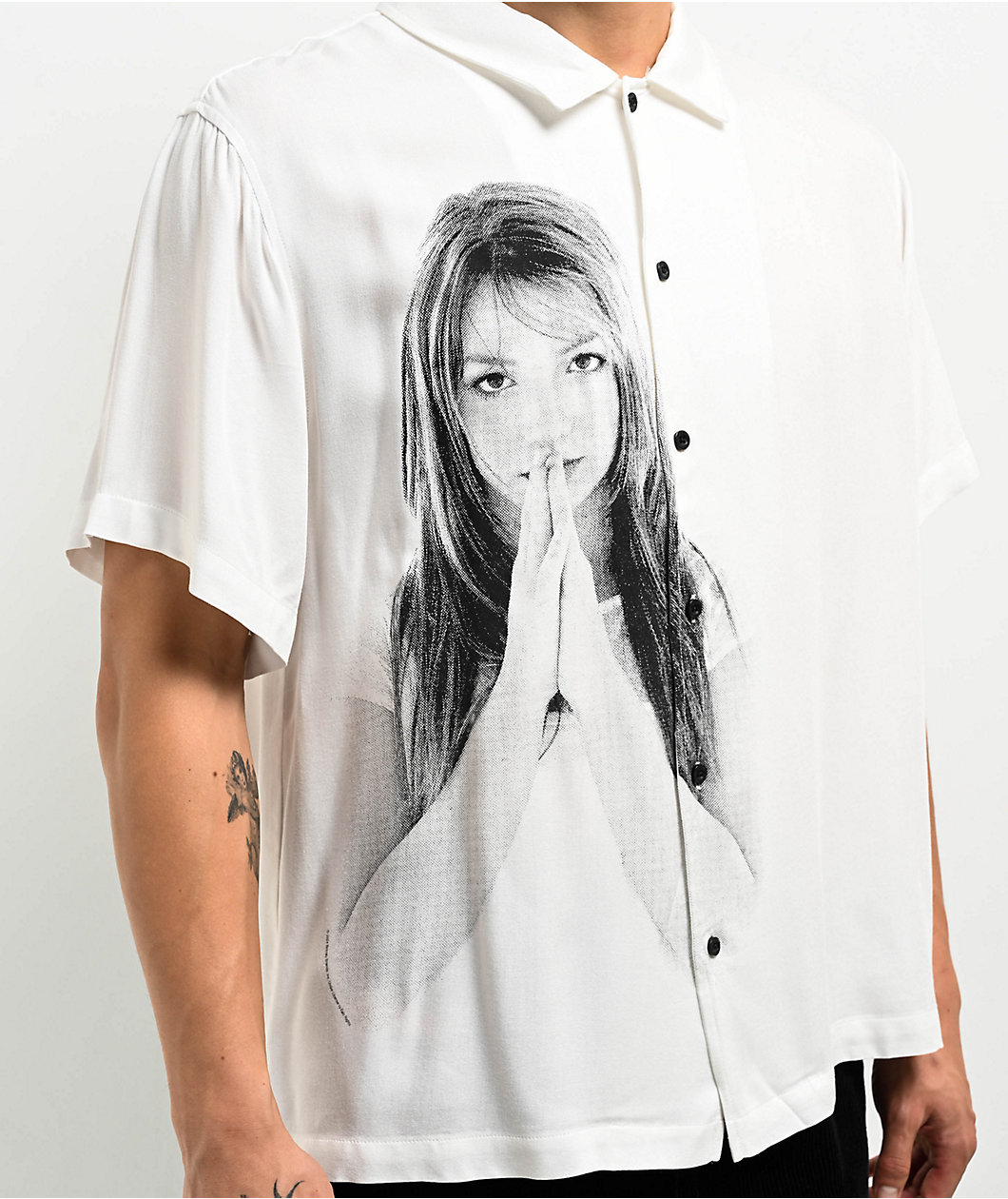 Welcome x Britney Spears Rayon Photo White Shirt