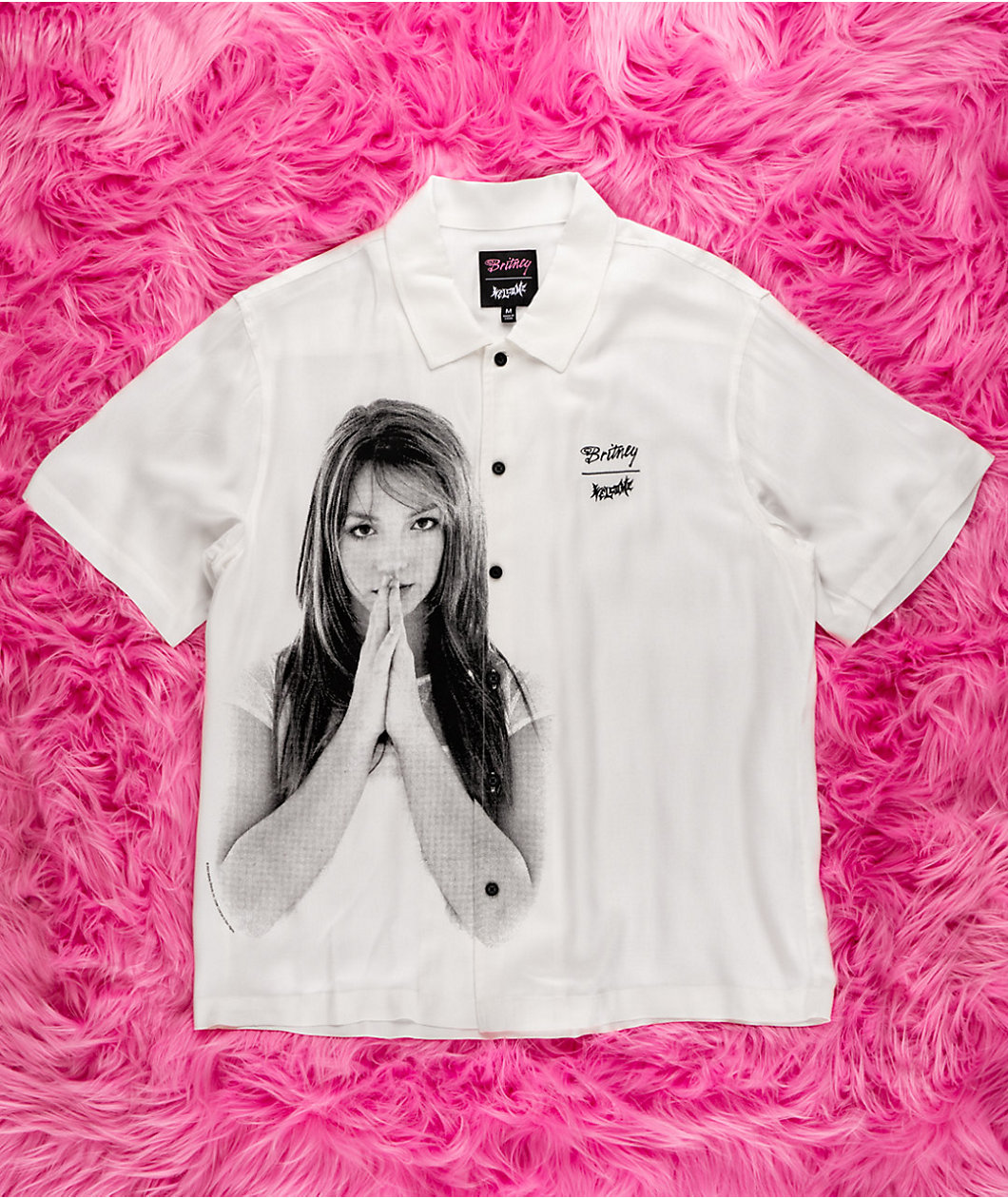 Welcome x Britney Spears Rayon Photo White Shirt