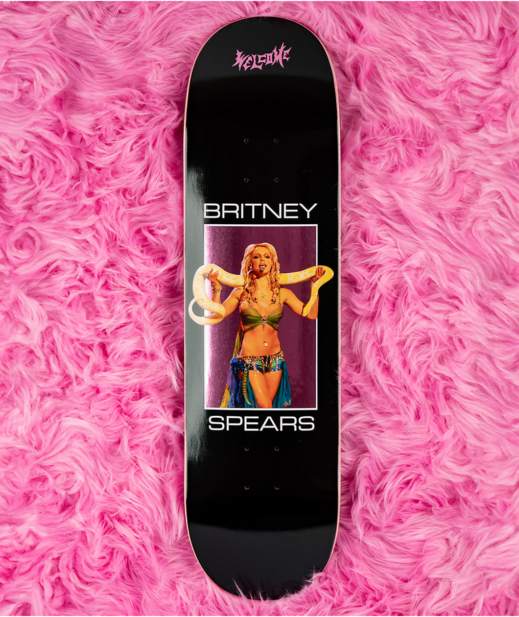 Welcome x Britney Spears Snake 8.5" Skateboard Deck