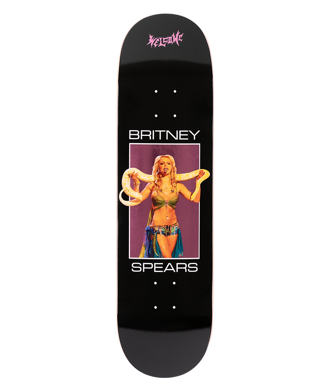 Welcome x Britney Spears Snake 8.5" Skateboard Deck