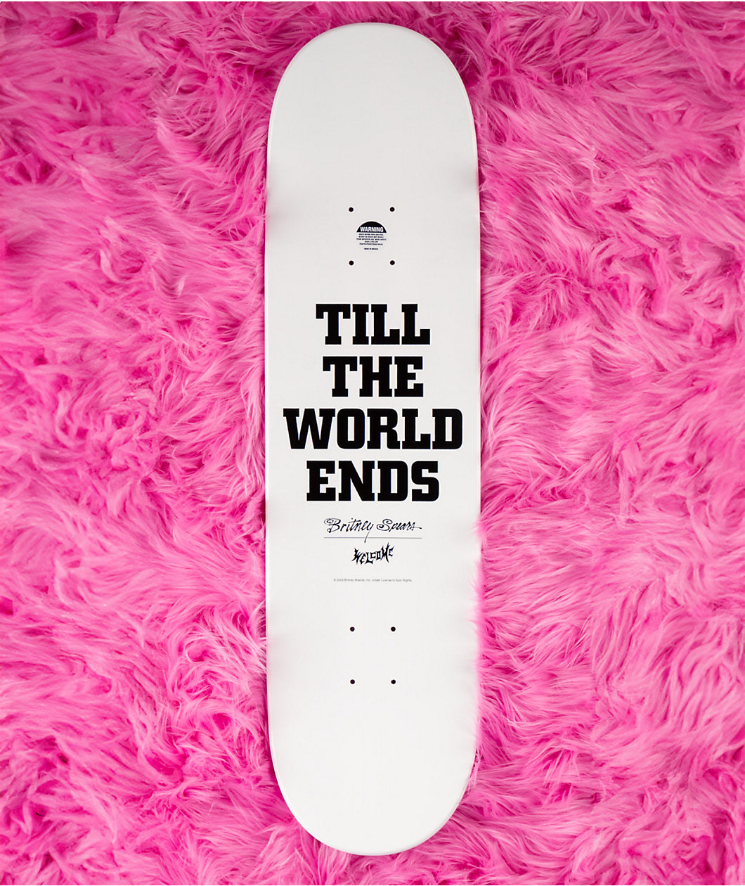 Welcome x Britney Spears Till The World Ends 8.5" Skateboard Deck