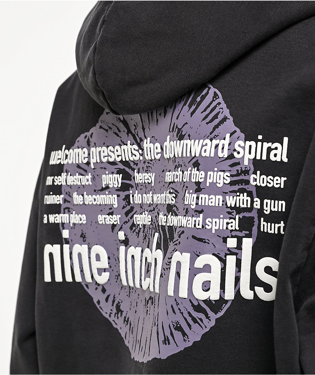 Welcome x Nine Inch Nails Eraser Black Hoodie