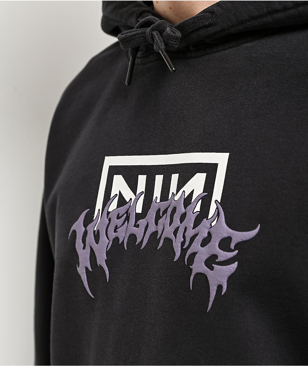 Welcome x Nine Inch Nails Eraser Black Hoodie