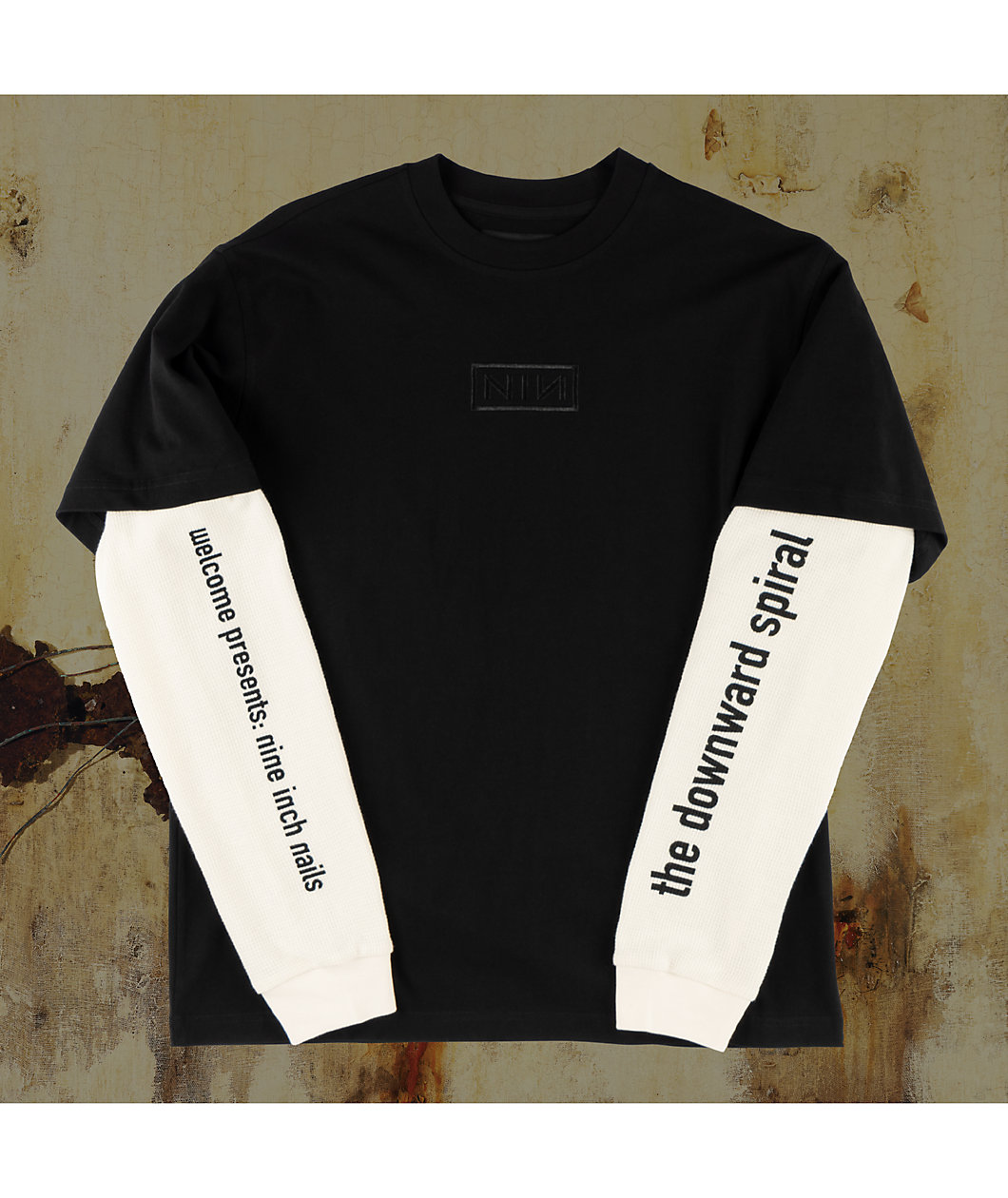 Welcome x Nine Inch Nails Heresy Black 2fer Long Sleeve T-Shirt