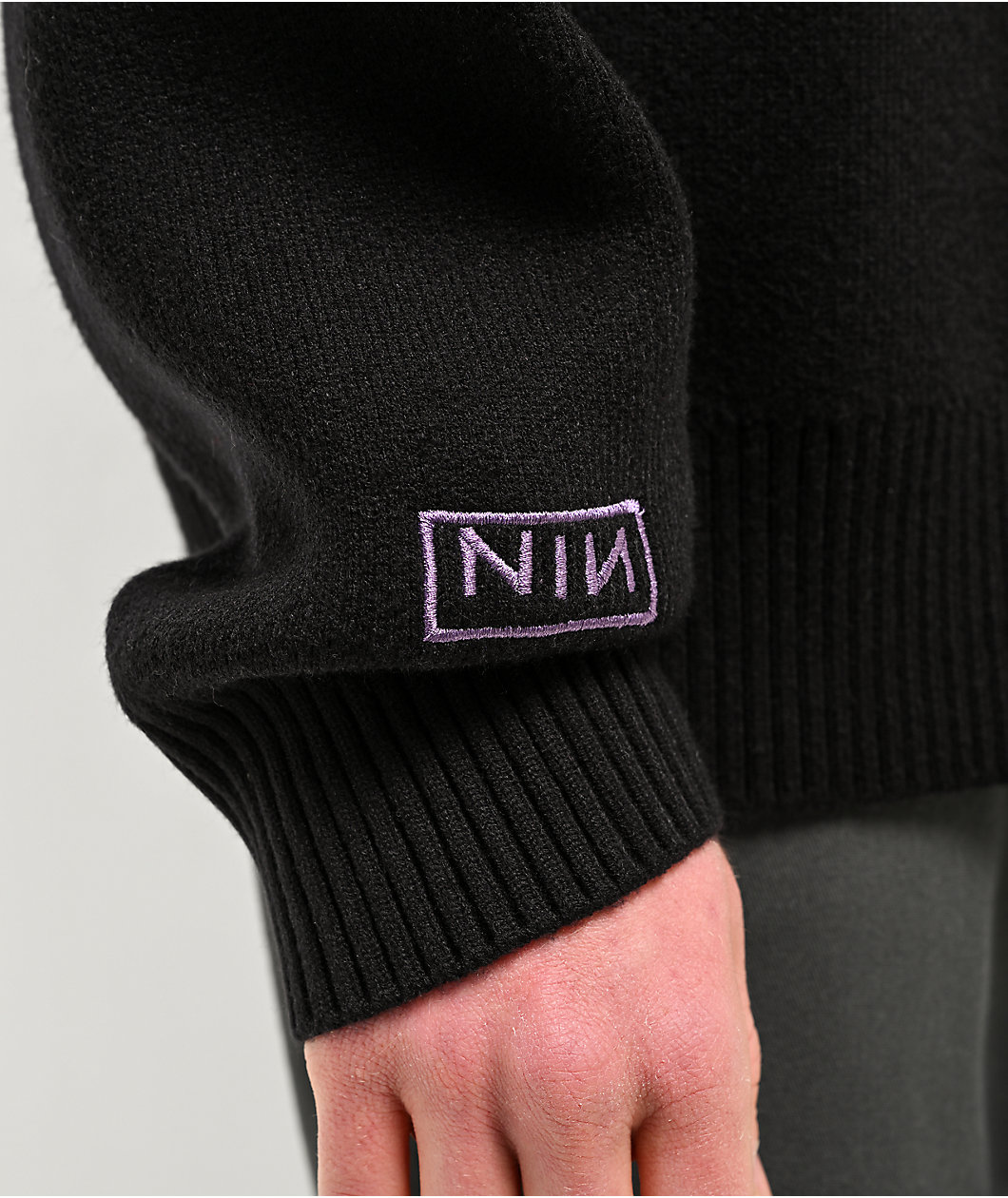 Welcome x Nine Inch Nails Spiral Black Knit Sweater