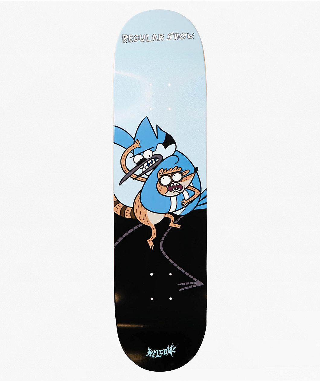 Welcome x Regular Show Fight 8.25" Skateboard Deck