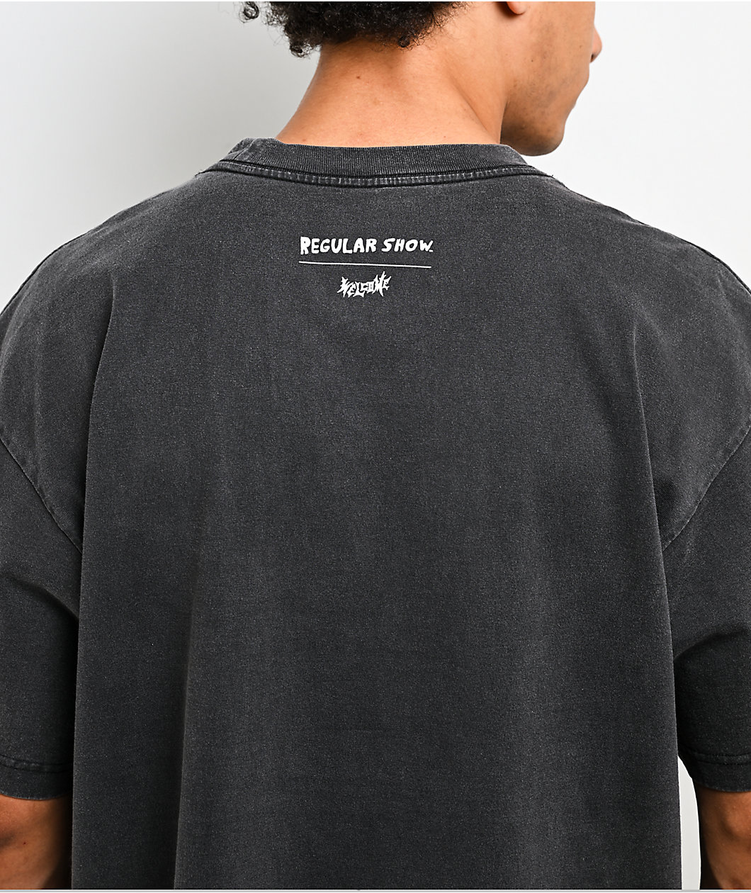 Welcome x Regular Show Mordecai Charcoal Wash T-Shirt