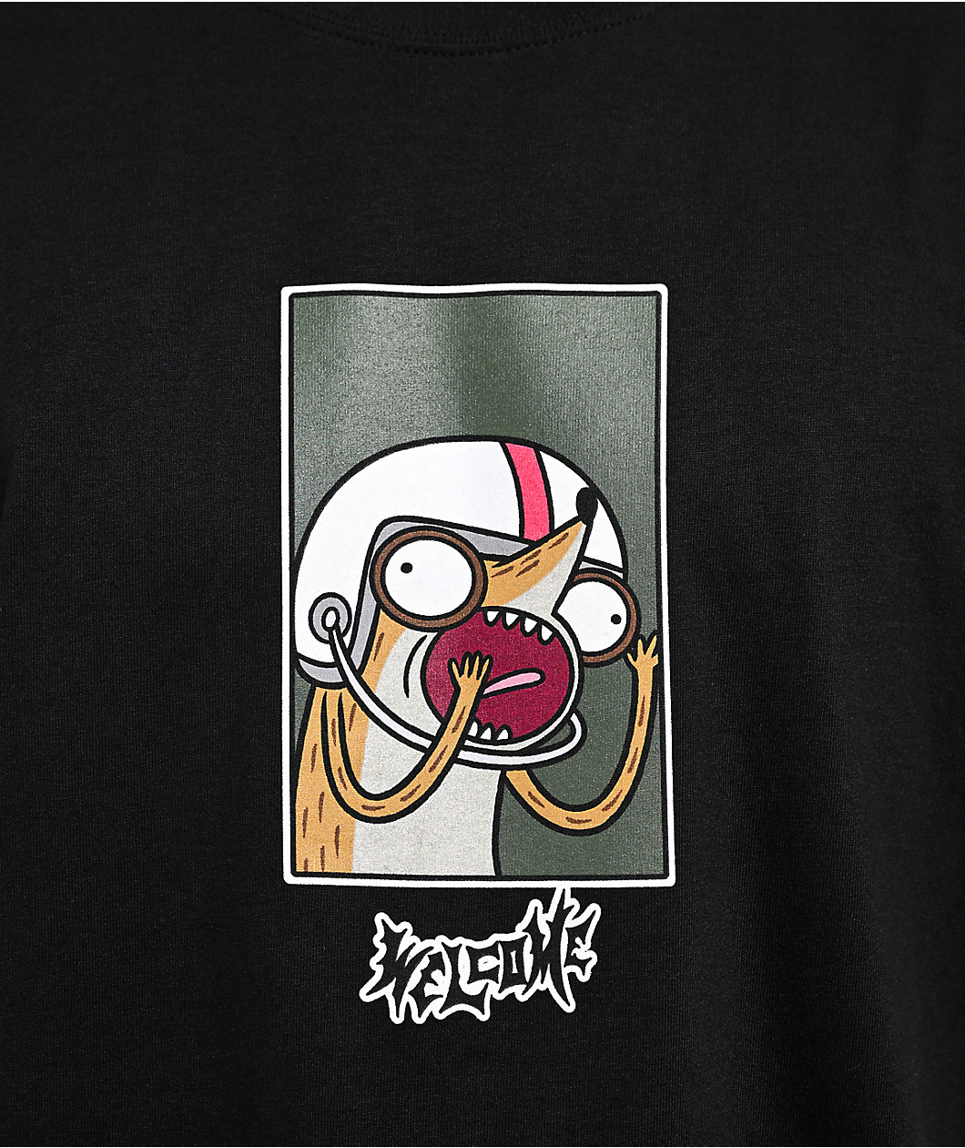 Welcome x Regular Show Rigby Black T-Shirt