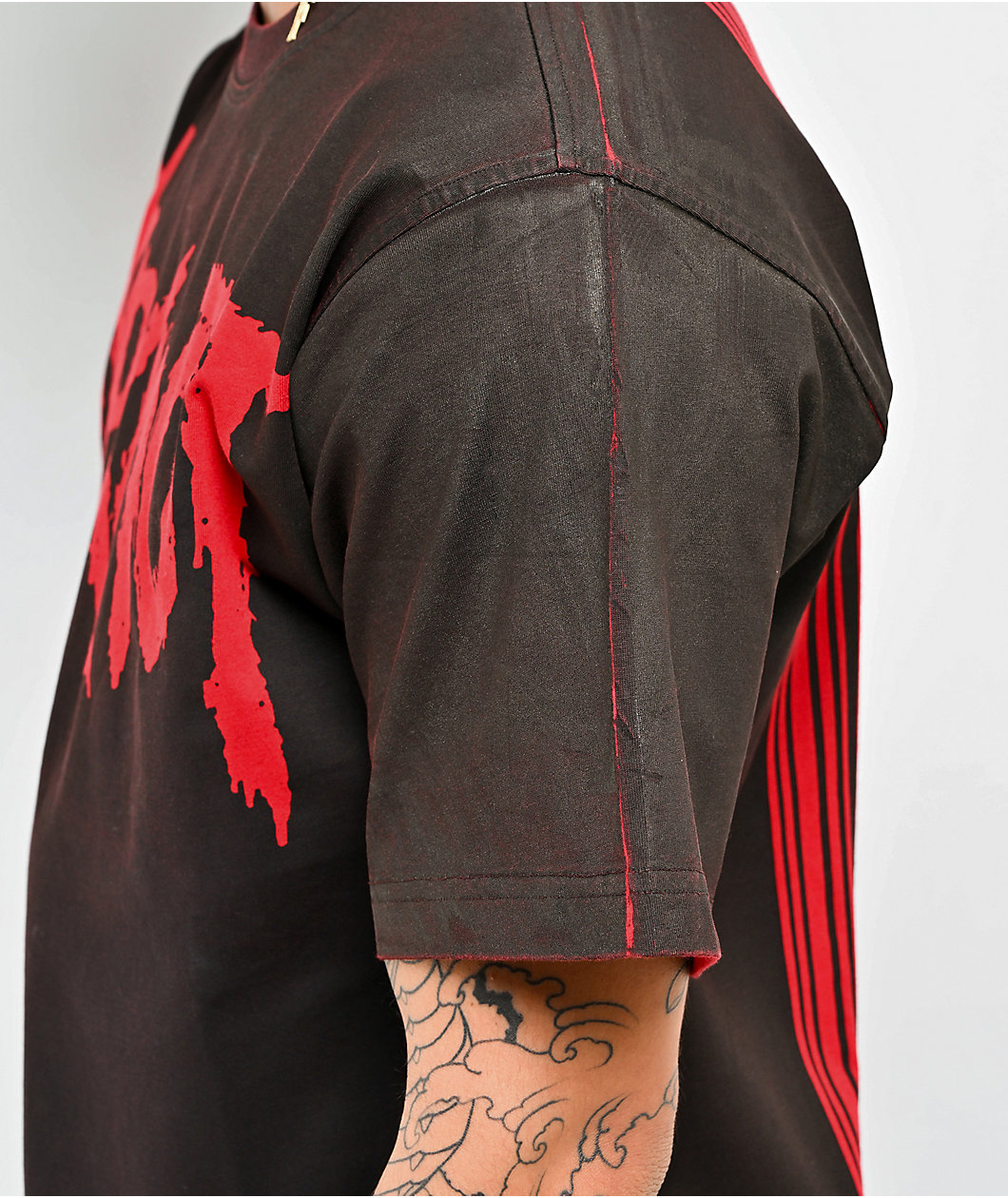 Welcome x Slipknot Barcode Brown Wash T-Shirt