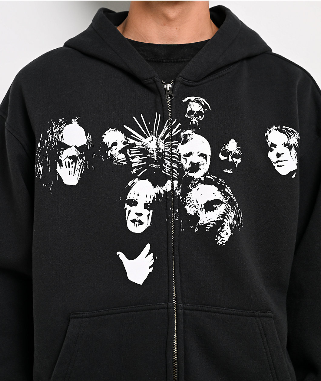 Welcome x Slipknot Nonogram Black Zip Hoodie
