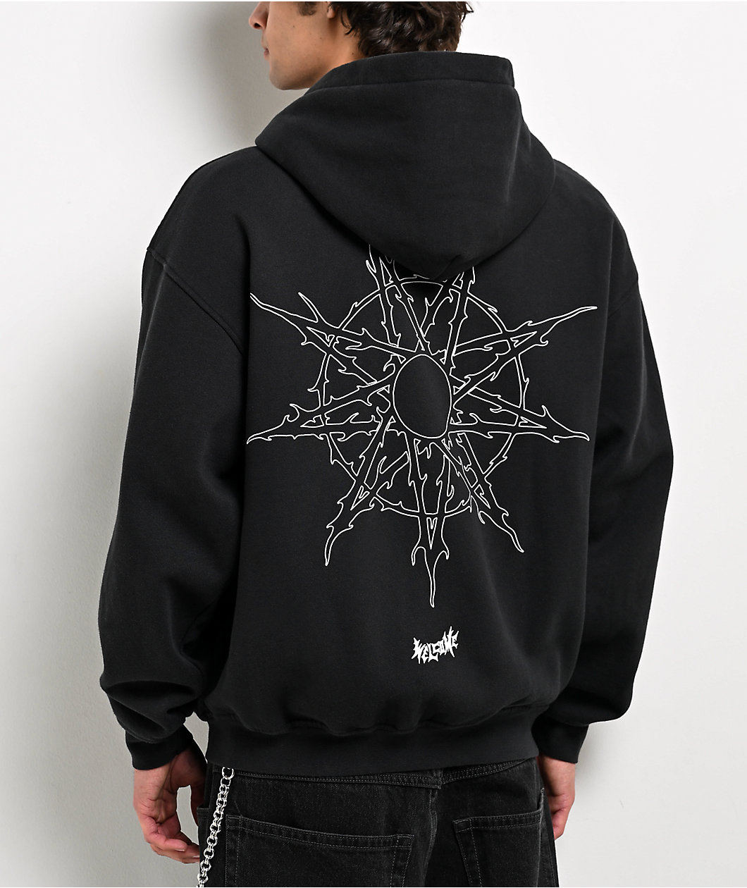 Welcome x Slipknot Nonogram Black Zip Hoodie