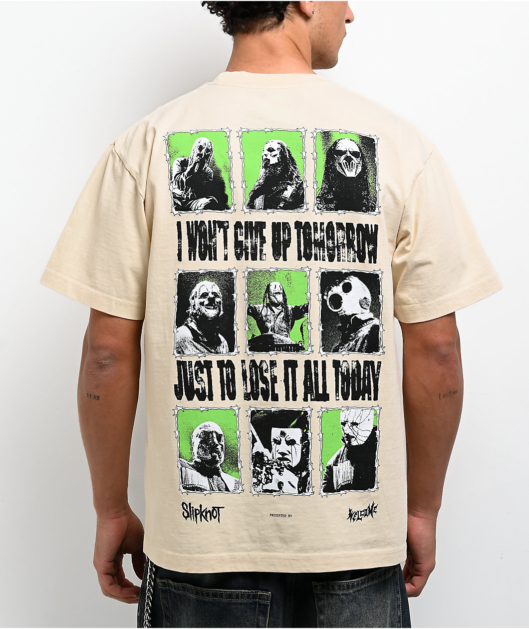 Welcome x Slipknot Tomorrow Beige Boxy T-Shirt