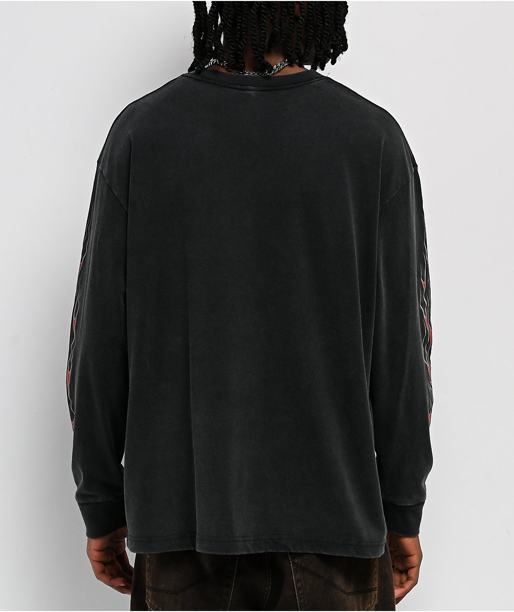 West Coast Choppers Sleight Of Hand Black Wash Long Sleeve T-Shirt