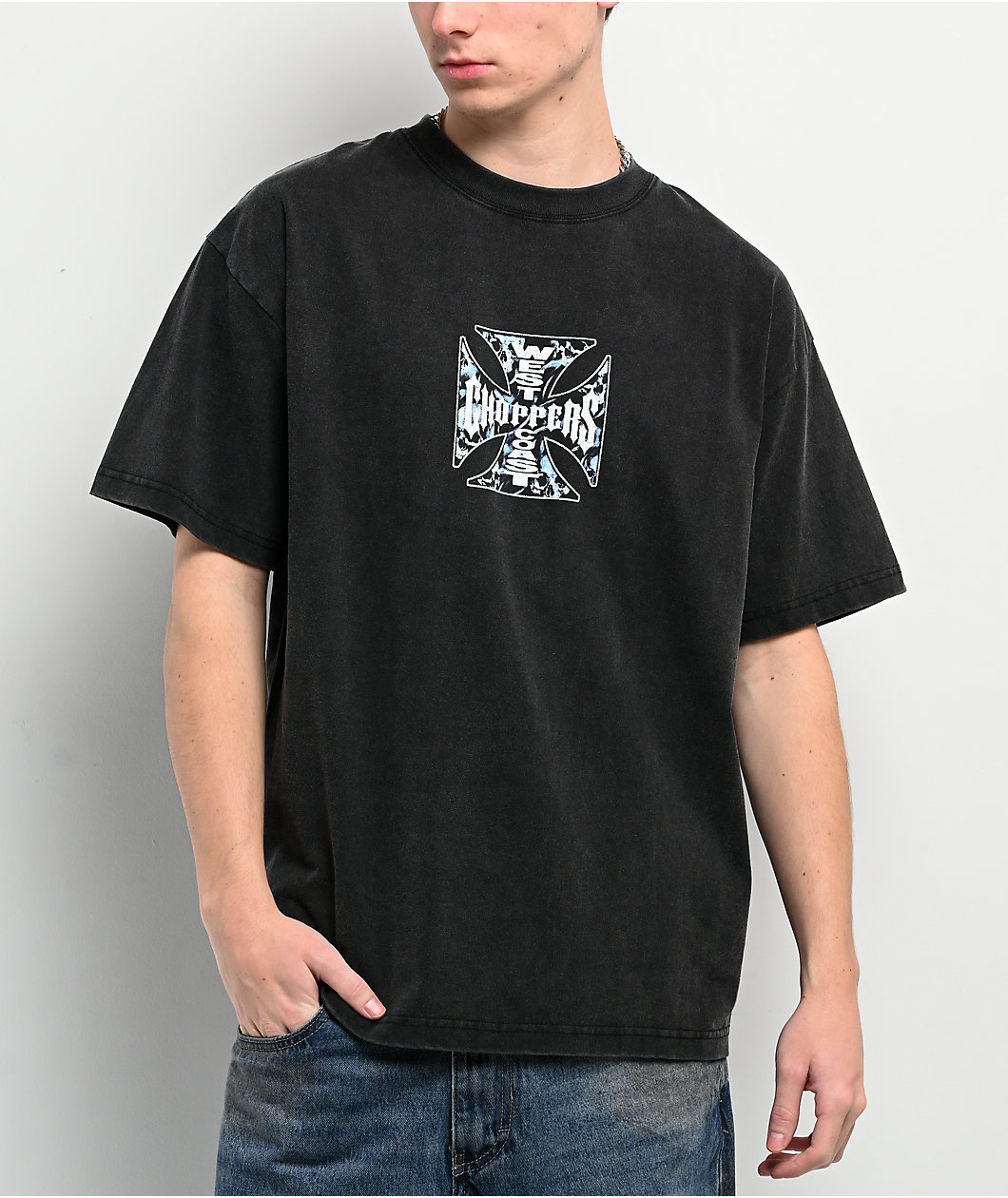 West Coast Choppers Spirits Washed Black T-Shirt