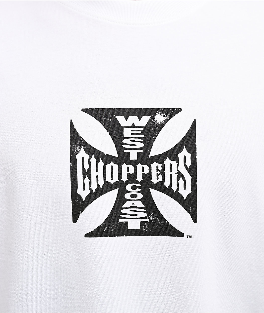 West Coast Choppers Weathered White T-Shirt