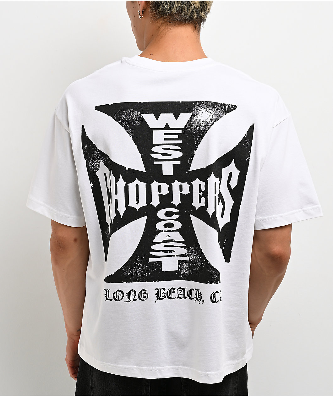 West Coast Choppers Weathered White T-Shirt