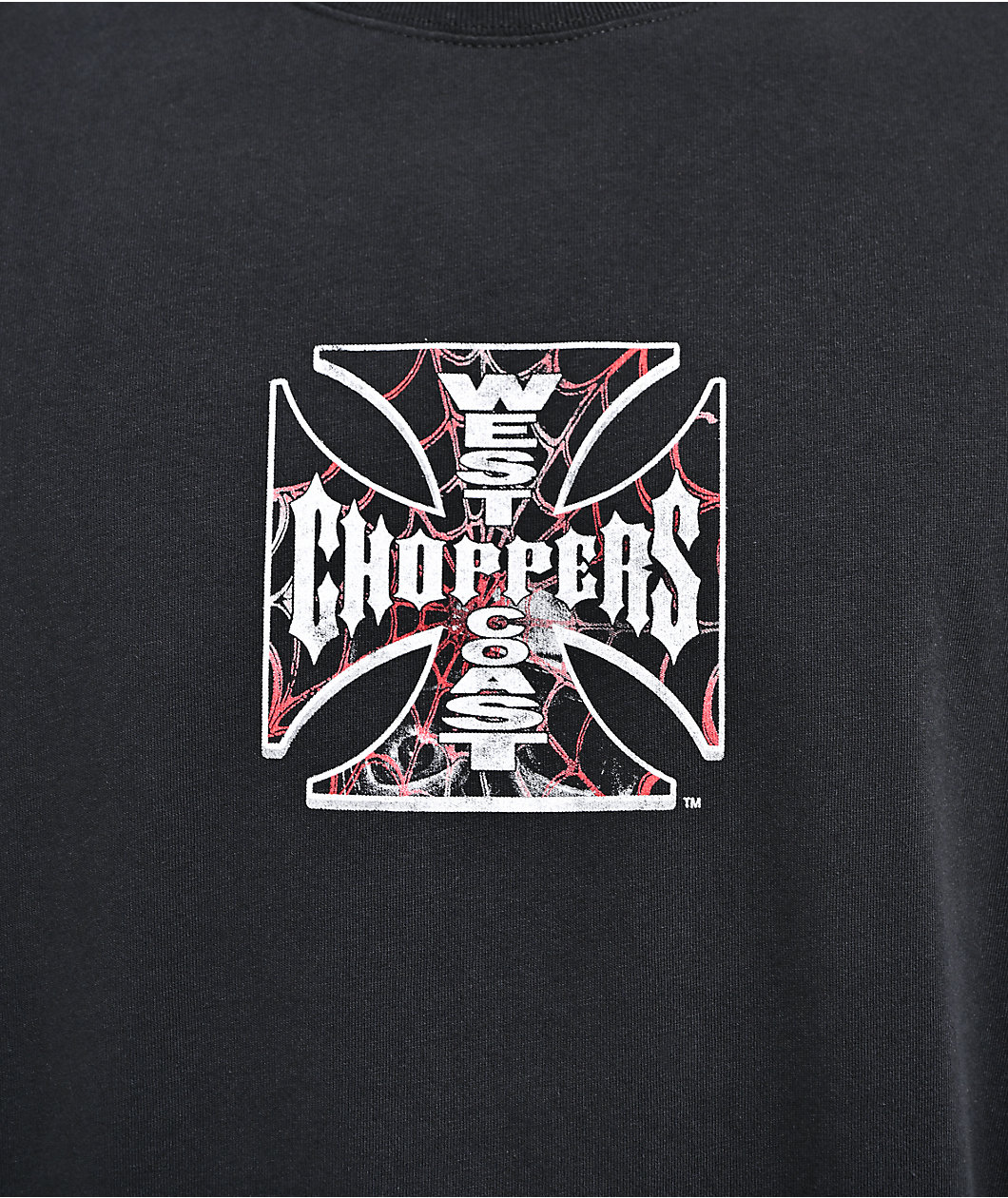 West Coast Choppers Webbed Black T-Shirt