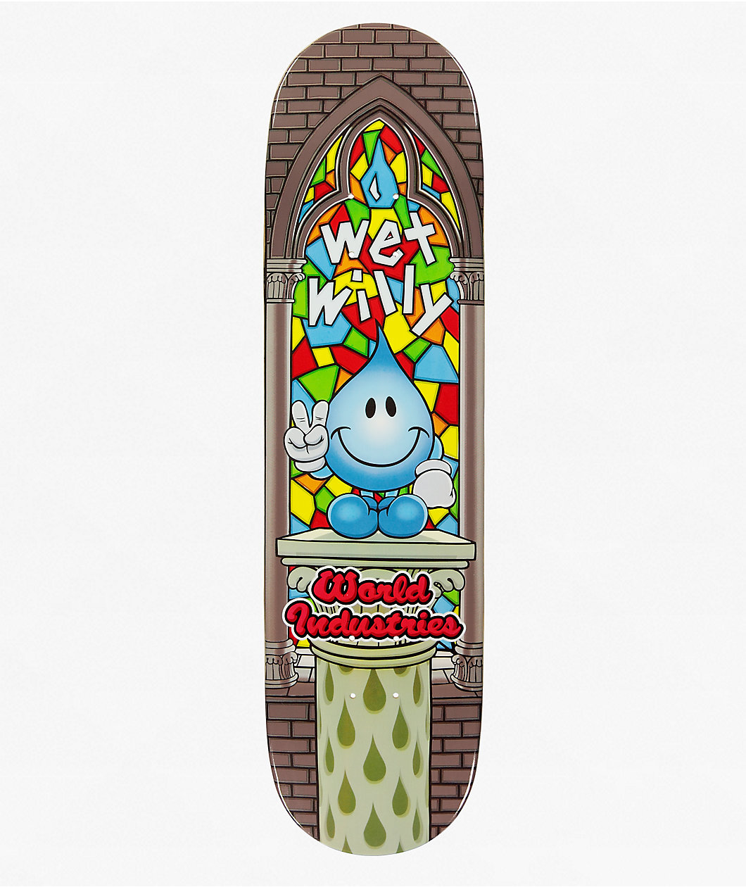 World Industries Wet Willy Stained Glass 8.25" Skateboard Deck